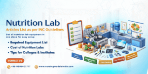 Complete Nutrition Lab Articles List as per INC Guidelines (2026)